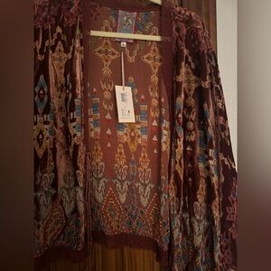 NWT JOHNNY WAS Dazy Kimono Large MSRP$350